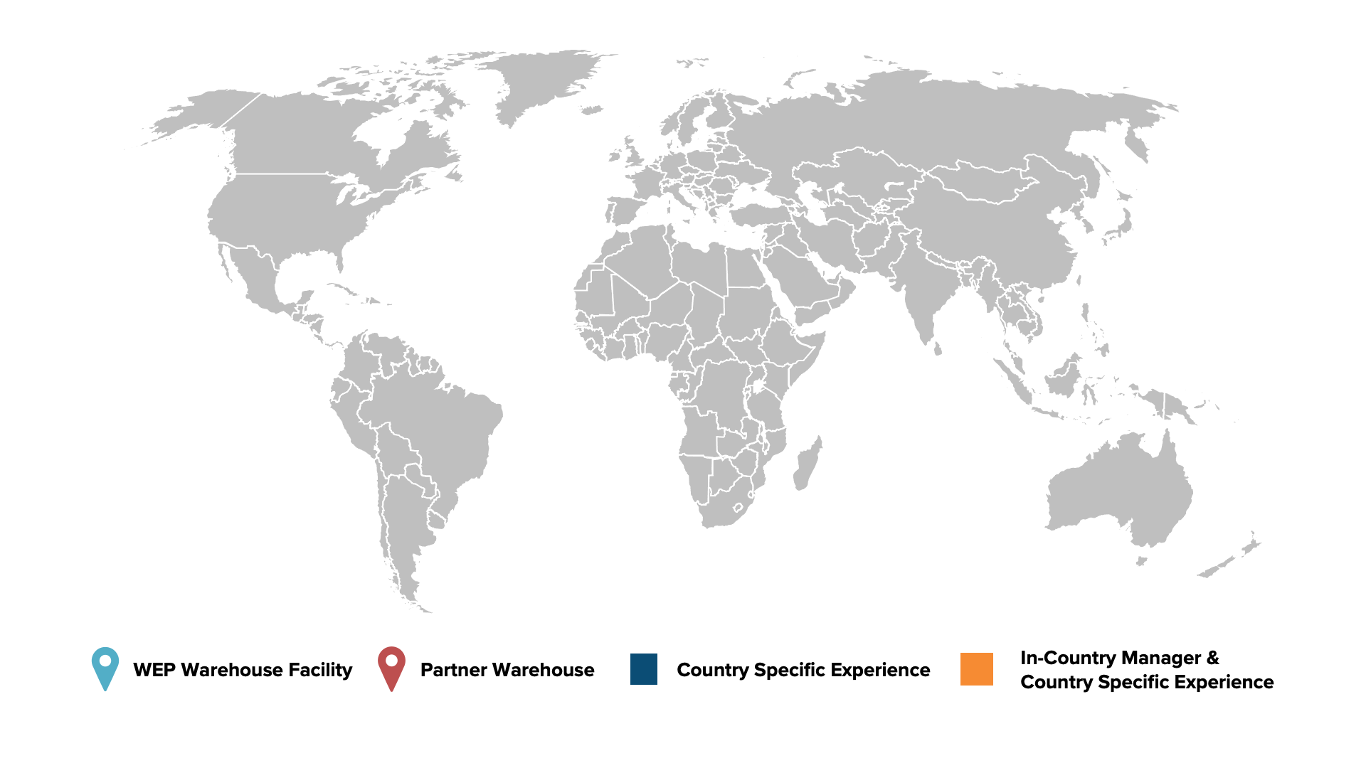 WEP_global_coverage_2022 World map